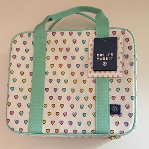 Roller Rabbit Heart Pattern Cosmetic Bag - Multicolor
